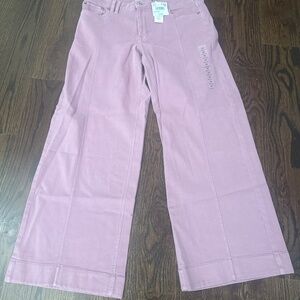 American Eagle dreamy drape low rise stretch wide leg pants